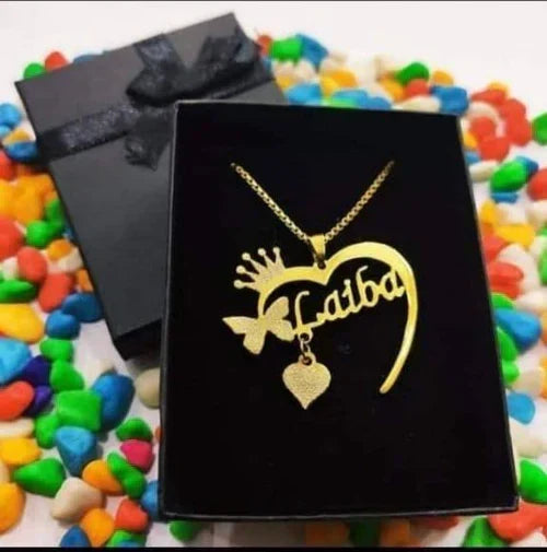 Customized heart necklace by Creative Sparks