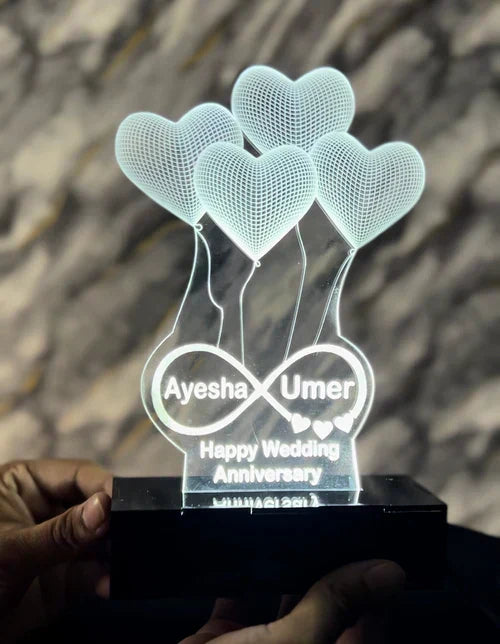 Personalized 3D LED light lamp