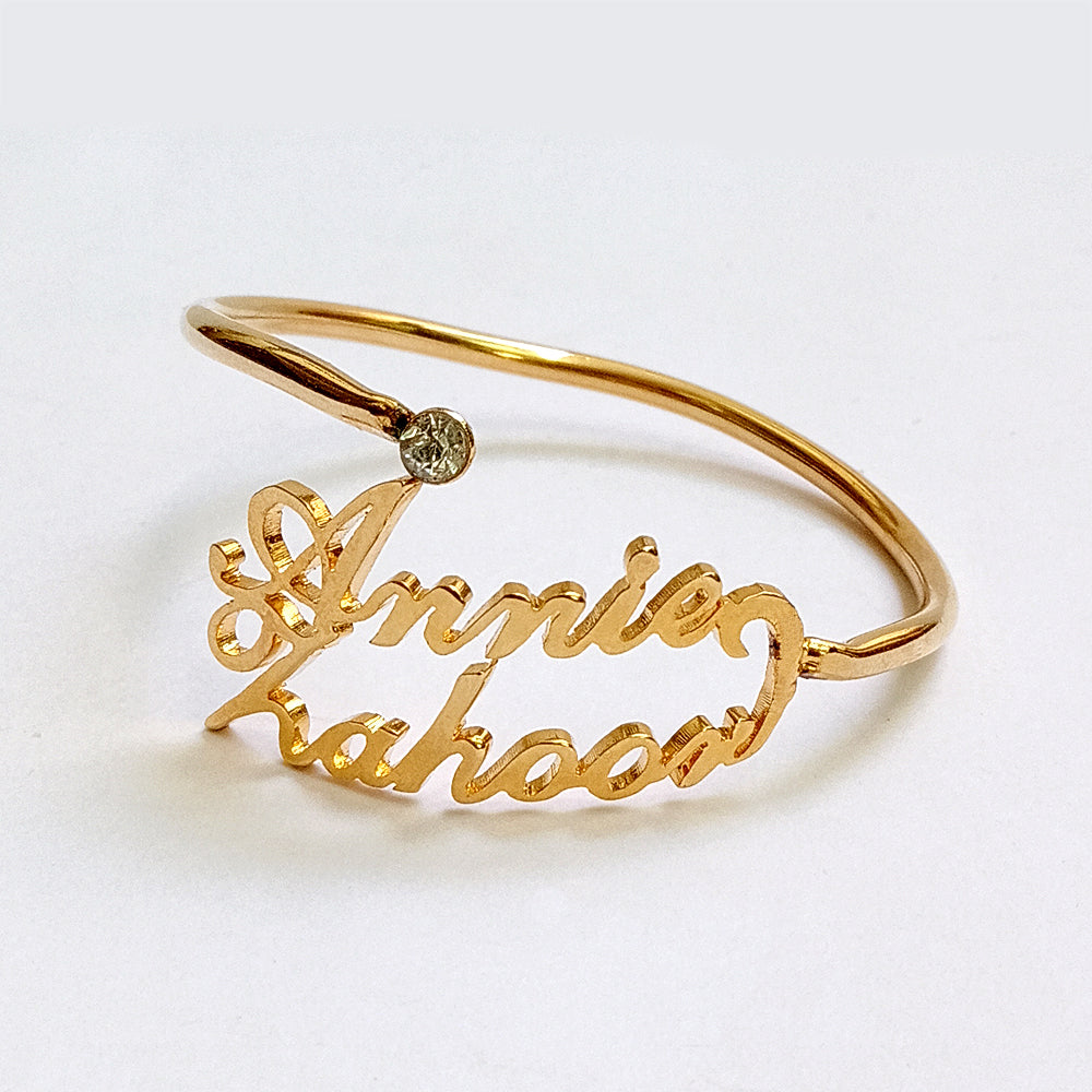 Customize name bangle for girls by Creative Sparks – photo 3