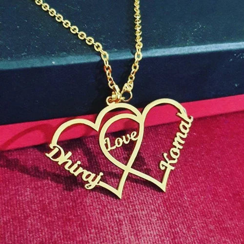 Custom double name necklace by Creative Sparks