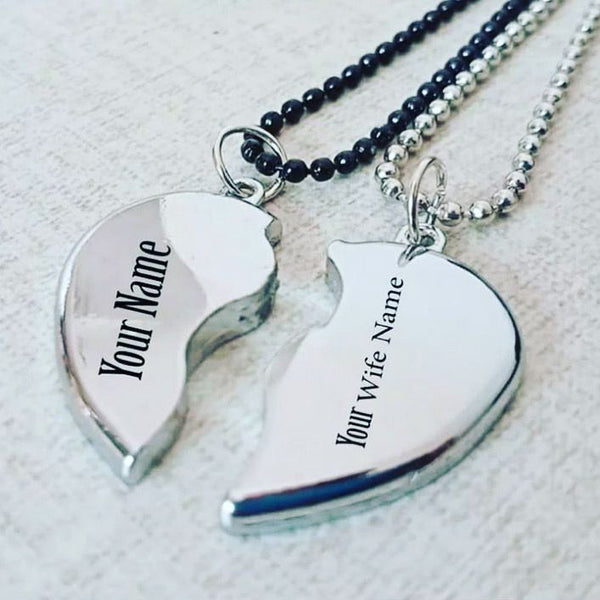 Broken heart couple locket – photo 2