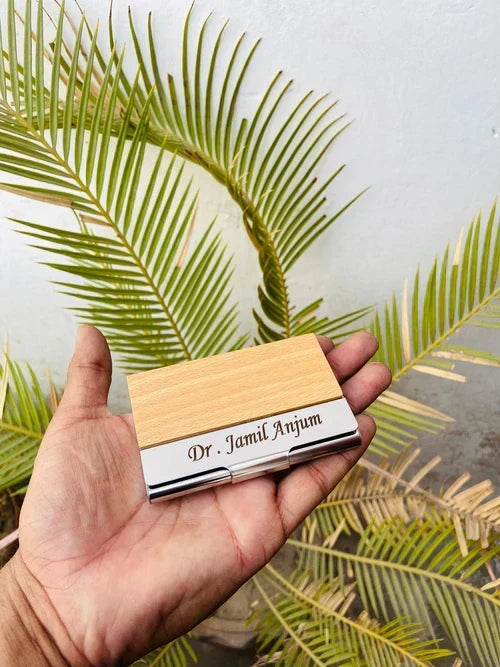 Wood texture card and cash holder – photo 4