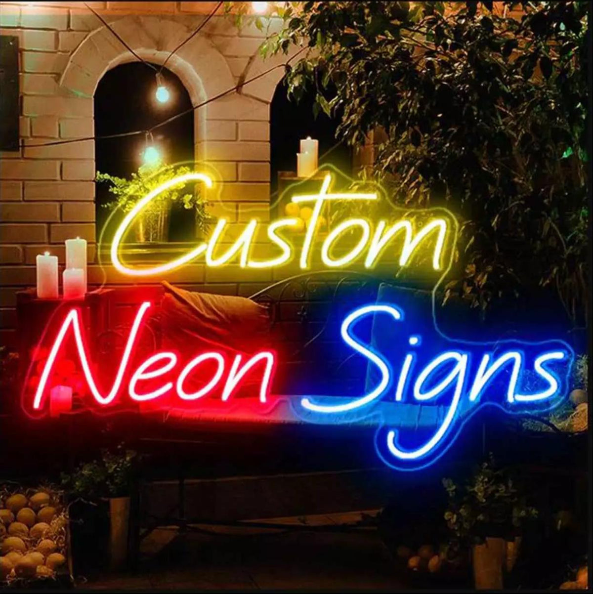 Custom neon sign board