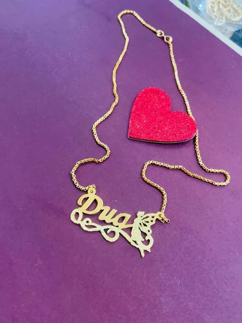 Decorative script name necklace – photo 5