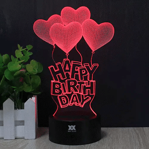Personalized 3D illusion LED night lamp