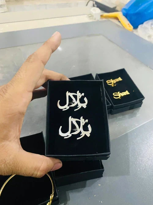 Customize name cufflinks in Urdu by Creative Sparks