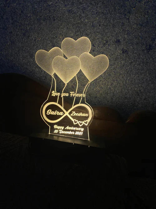 Personalized 3D LED light lamp – photo 4