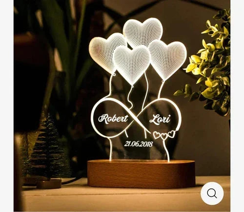 Personalized 3D LED light lamp – photo 3